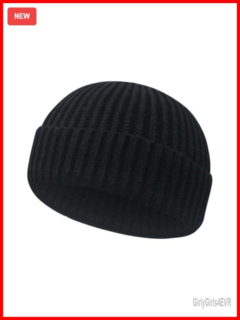 Wool Fisherman Beanie Short Cuff Knit Winter Hat Trawler Watch Cap